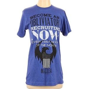 Harry Potter Fantastic Beasts Blue Short Sleeve Vintage Poster T-Shirt SZ Small